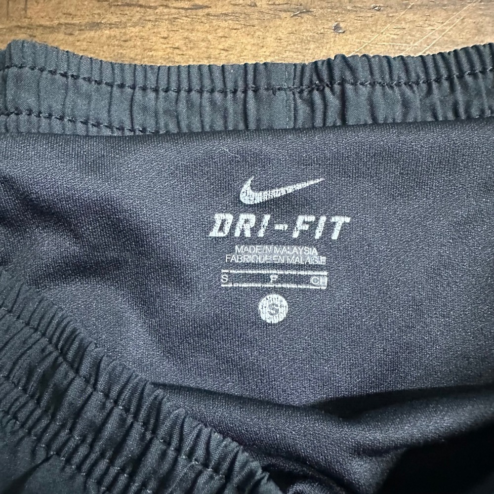 Nike Dri-FIT Tempo Running Shorts Black Blue White Womens Small Athletic Workout - Picture 2 of 7